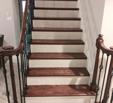 custom stair build and steps
